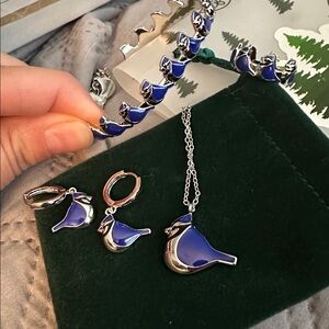 Blue Jay Jewelry Set